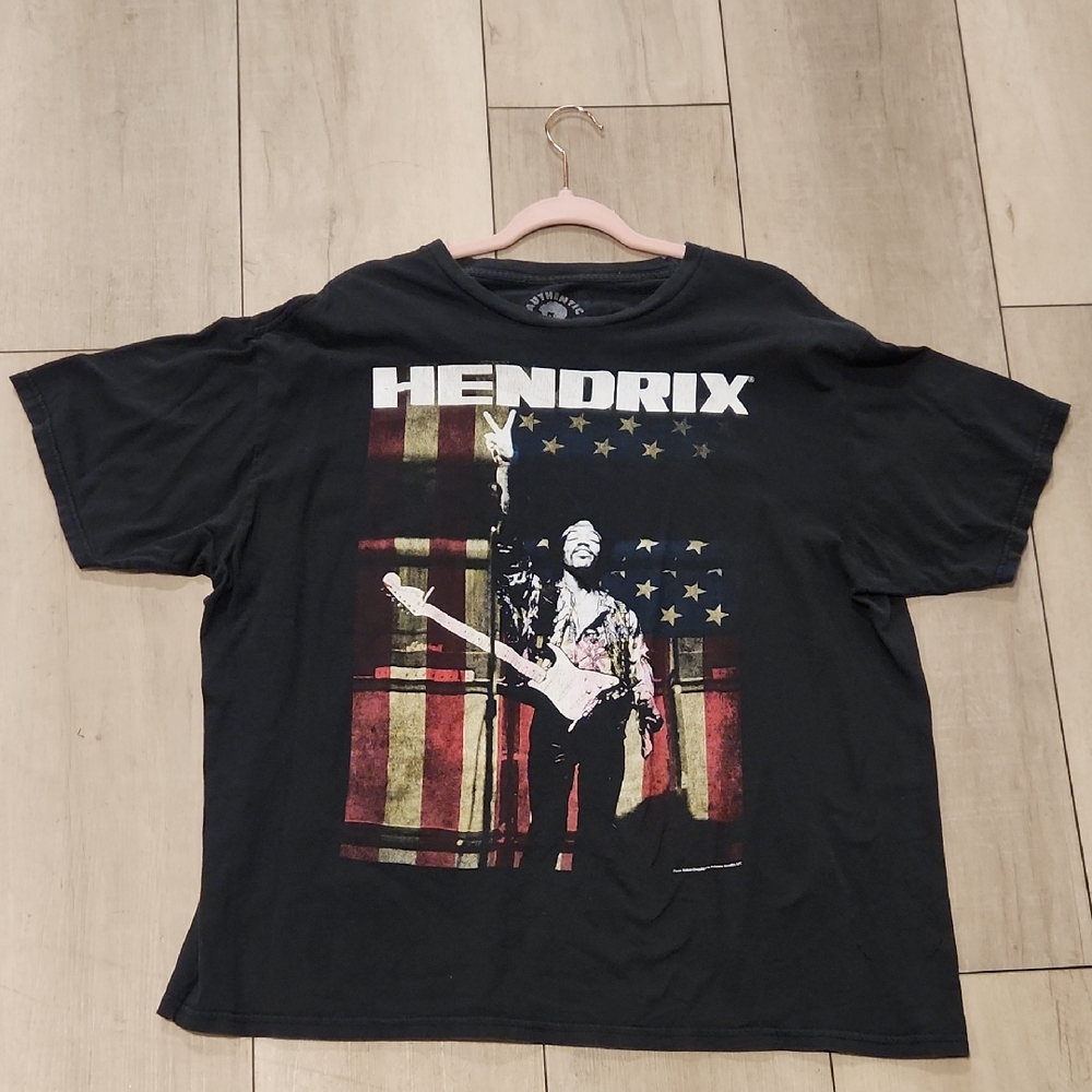 Jimi Hendrix Graphic Band T-Shirt Authentic Hendrix XXL Black